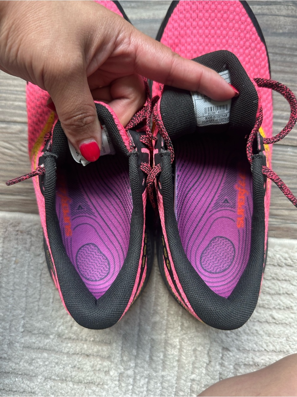 Brooks Trail Divide Pink  Women's Athletic Walking Hiking Running Tennis Shoes - Picture 6 of 13